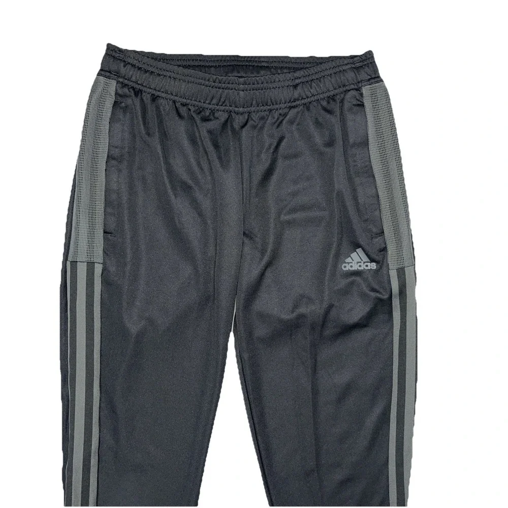 Adidas Mens Tiro Aeroready Track Pants Size‎ Small  Black Gray Striped Soccer
